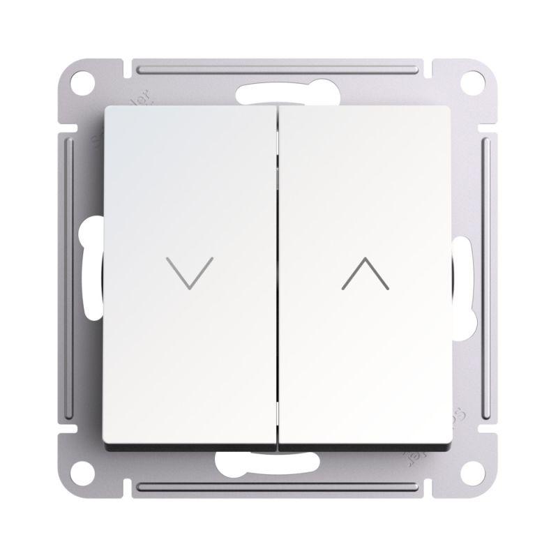 Выключатель для жалюзи 2-кл. AtlasDesign 10А механизм жемчуж. SE ATN000419