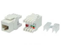 Вставка Keystone Jack RJ-45(8P8C) категория 5e тип 180град. KJ8-8P8C-C5e-180-WH бел. Hyperline 426192