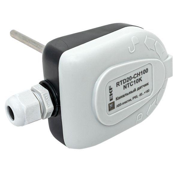Датчик температуры канальный 100мм EKF RTD20-CH100-NTC10K