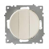 Механизм выключателя 3-кл. СП Florence 10А IP20 беж. 1E31901301 OneKeyElectro 2172803