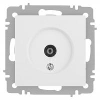 Розетка Accent 6-301-01М TV одиночная IP20 СУ бел. матов. Intro Б0063603
