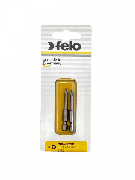 Бита крестовая Industrial E6.3 PH 1х50 (блист.2шт) FELO 03201536