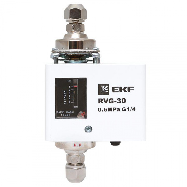 Реле перепада давления RVG-30-0.6-4 (0.6 МПа) EKF RVG-30-0.6-4