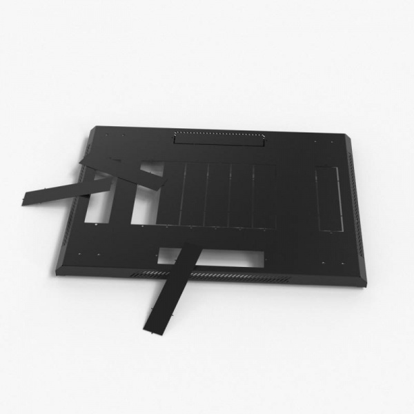 Шкаф напольный 19дюйм 42U 2055х800х1000мм TTB-4281-DD-RAL9004 перф. двери черн. Hyperline 392684